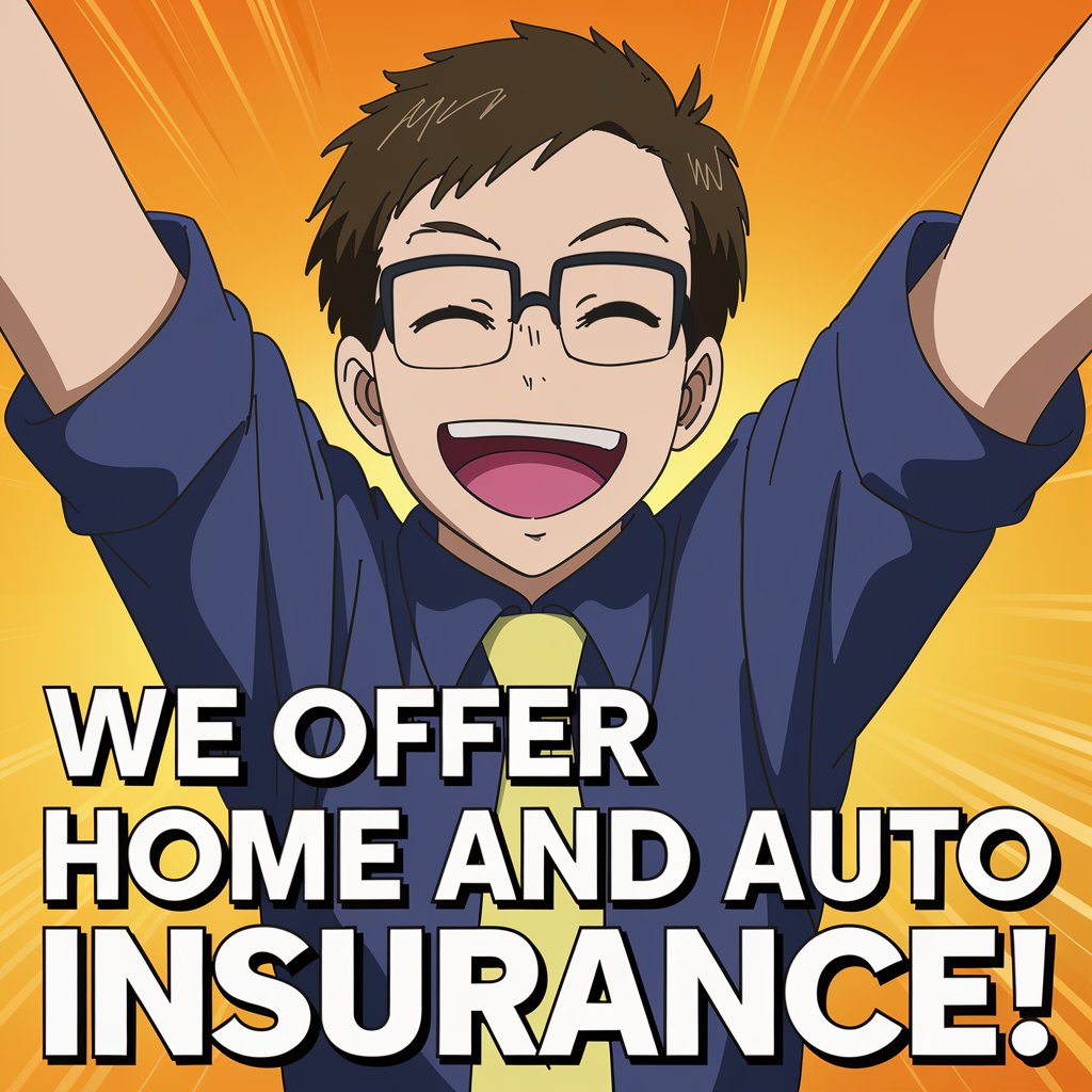 We offer home and auto insurance!